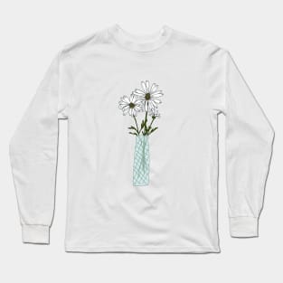 Floral drawing IV: bellis perennis png Long Sleeve T-Shirt
